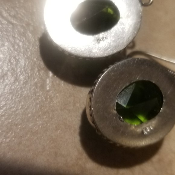 PERIDOT DANGLES IN .925 - Picture 5 of 7